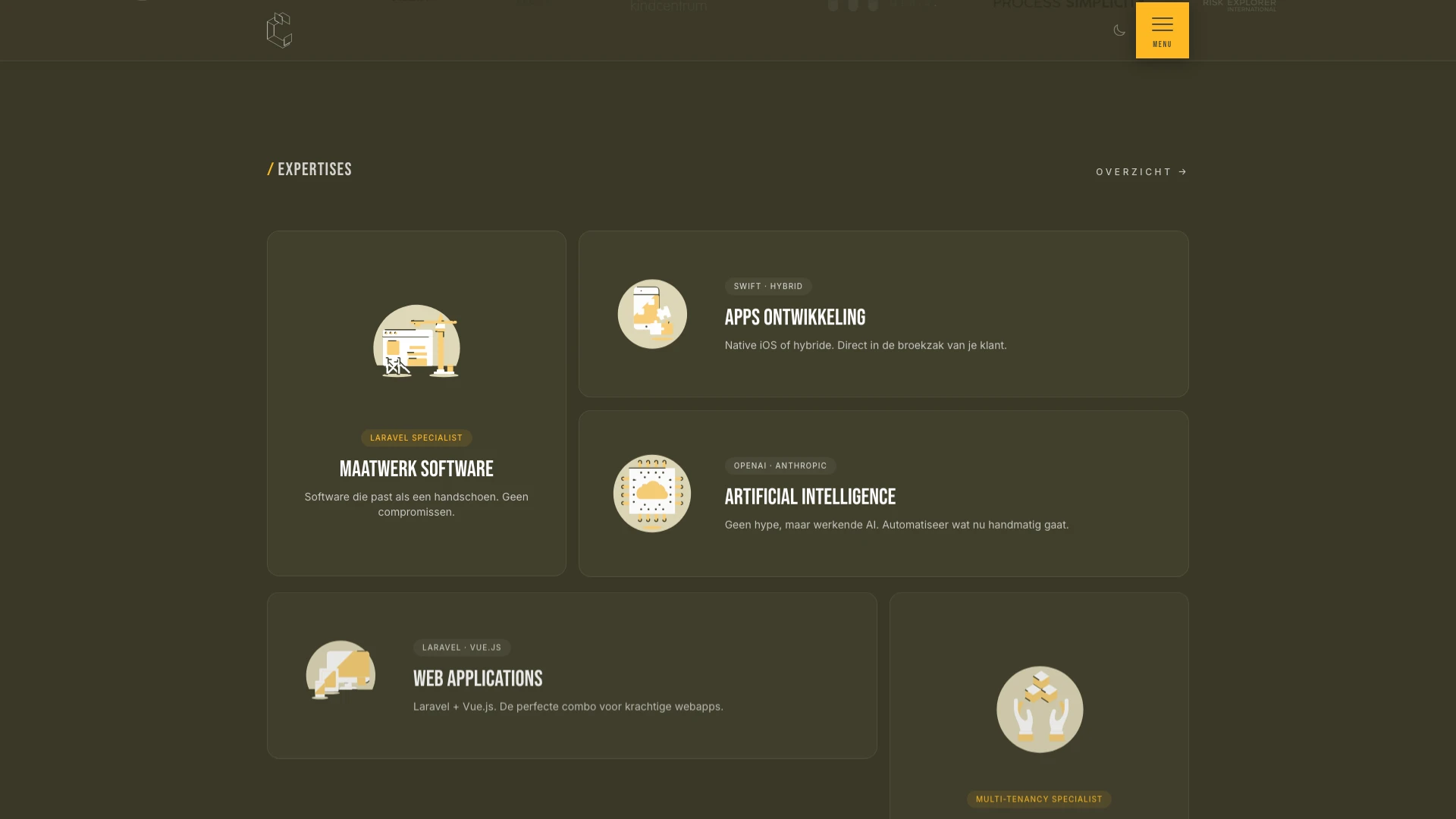 Coding Agency website homepage