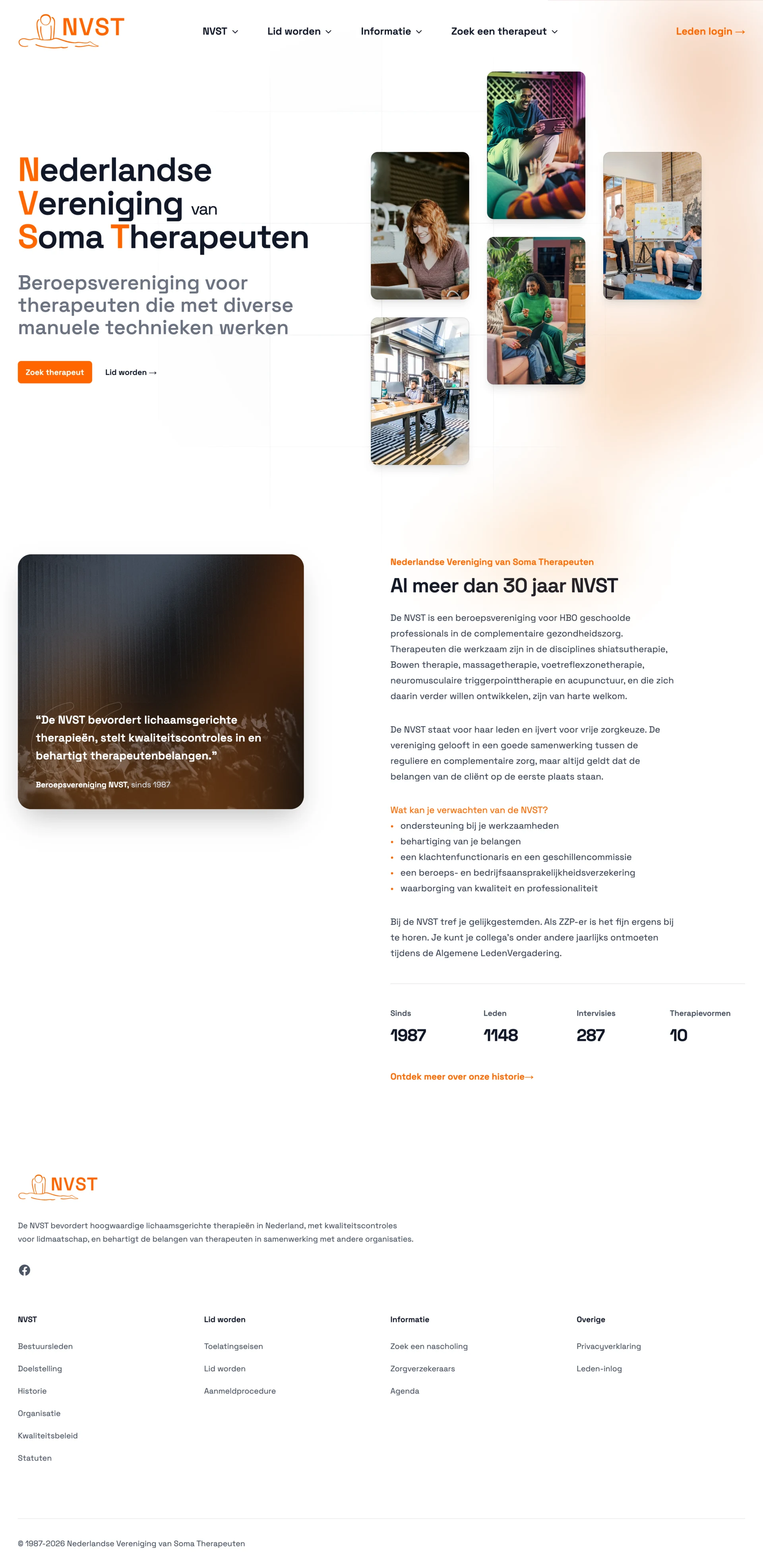 NVST dashboard met leden, registraties en nascholingsstatus