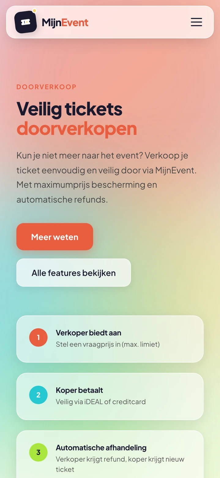MijnEvent doorverkoop — tickets veilig doorverkopen in drie stappen