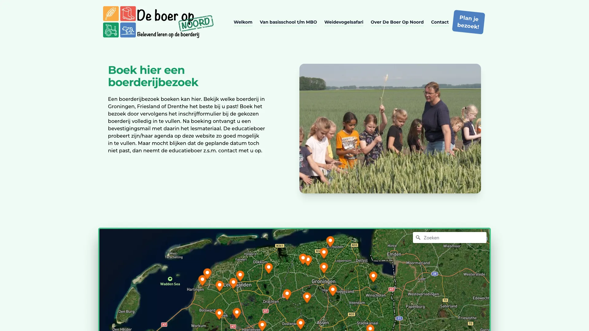 Boerderij.school profielpagina met locatie en aanbod