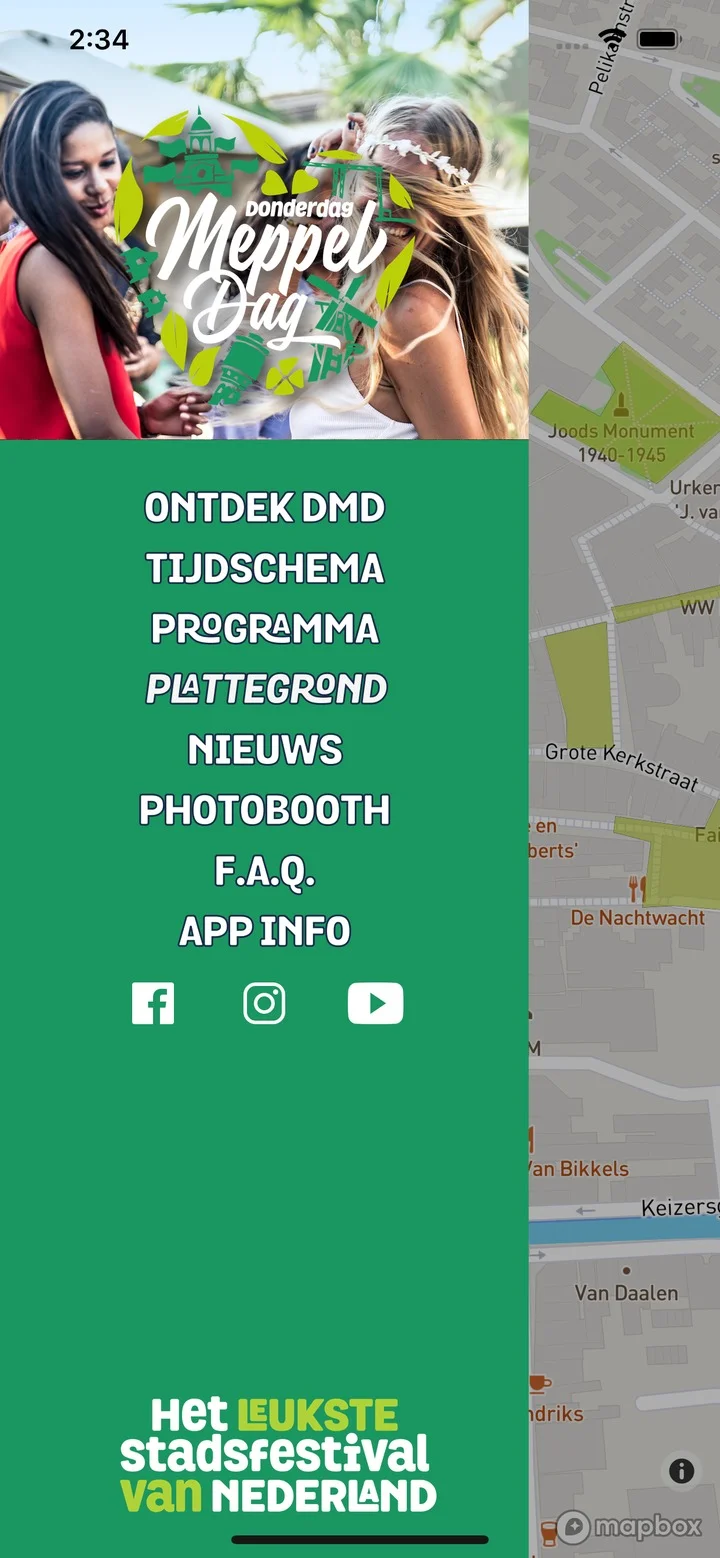 Donderdagmeppeldag app — scherm 2
