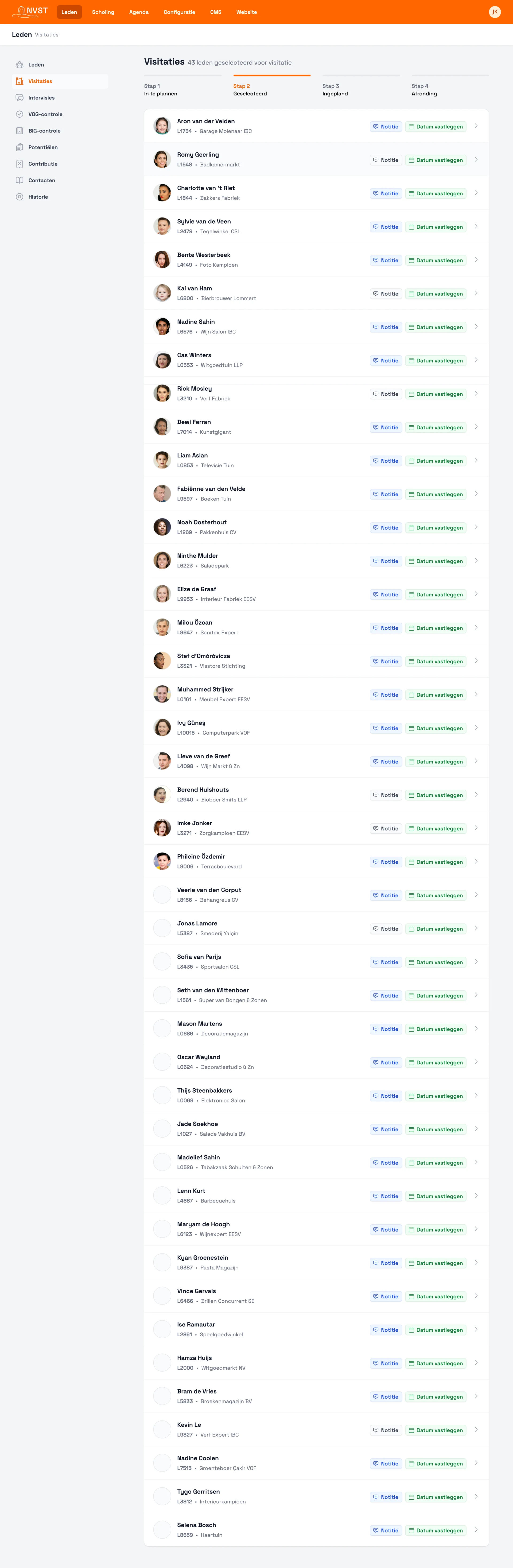 NVST portaal met leden, communicatie en documenten