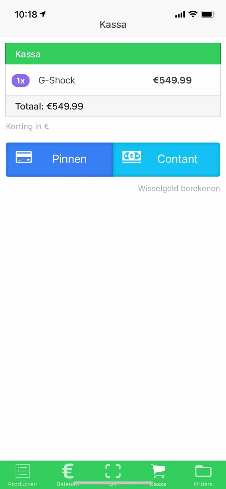 Pandjeshuis Suikerland iOS-app — scherm 2