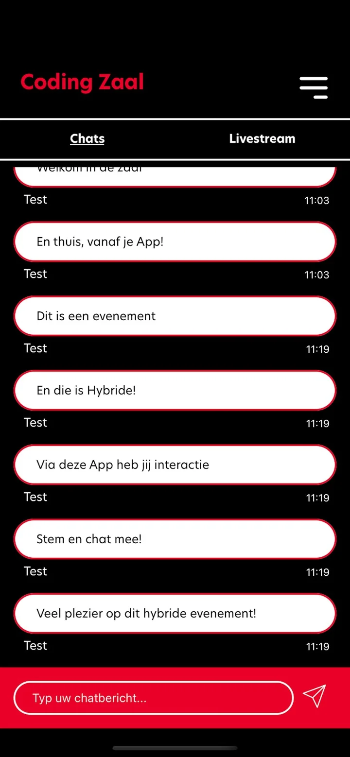 Time To Speak Online app — scherm 1