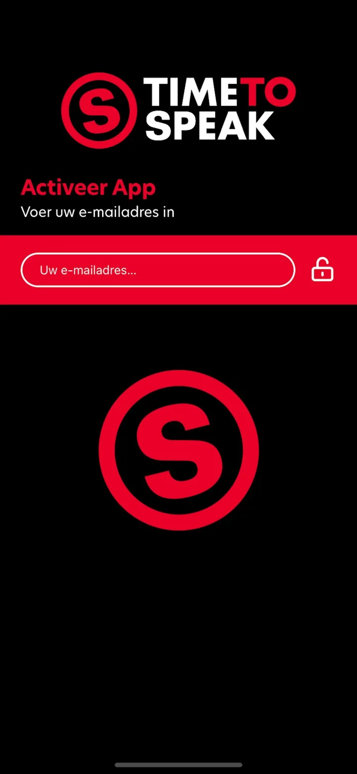 Time To Speak Online app — scherm 3